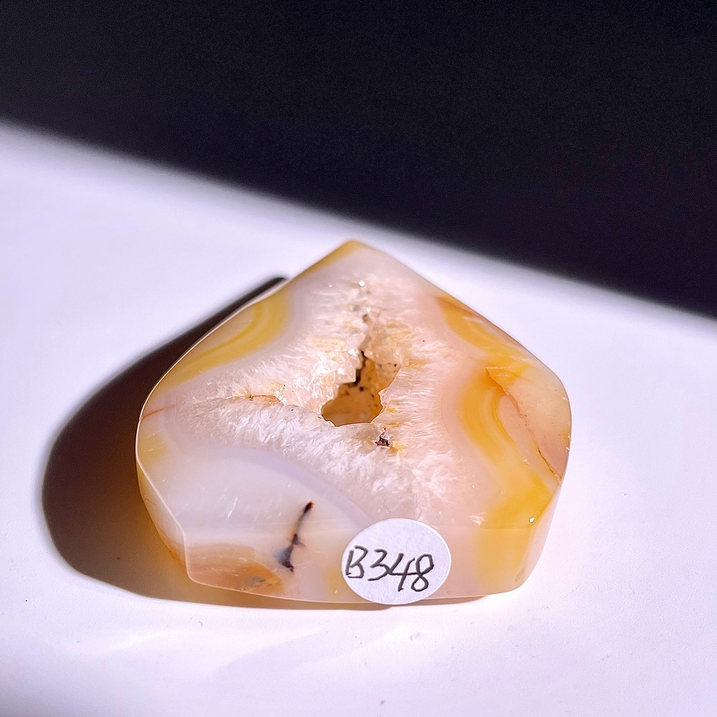 B348◇１点物◇瑪瑙 トーチ◇66×44×13mm◇天然石・鉱物・パワーストーン