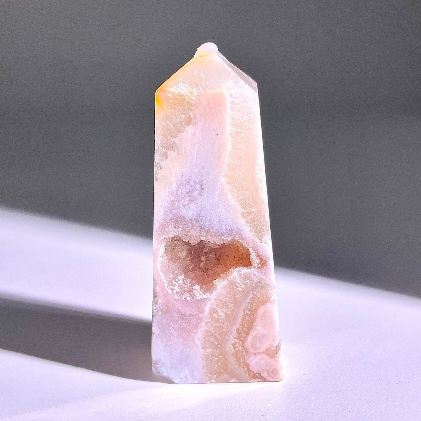 B354◇１点物◇桜瑪瑙 ピラー◇76×29×19mm◇天然石・鉱物・パワーストーン