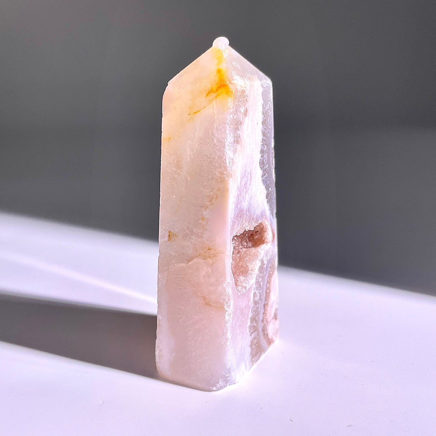 B354◇１点物◇桜瑪瑙 ピラー◇76×29×19mm◇天然石・鉱物・パワーストーン