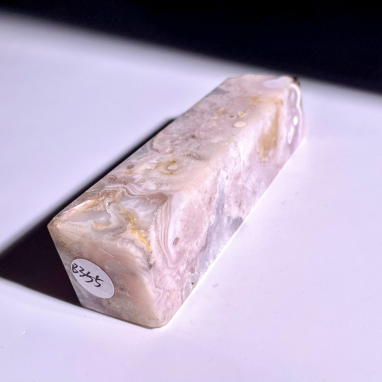 B355◇１点物◇桜瑪瑙 ピラー◇77×21×20mm◇天然石・鉱物・パワーストーン