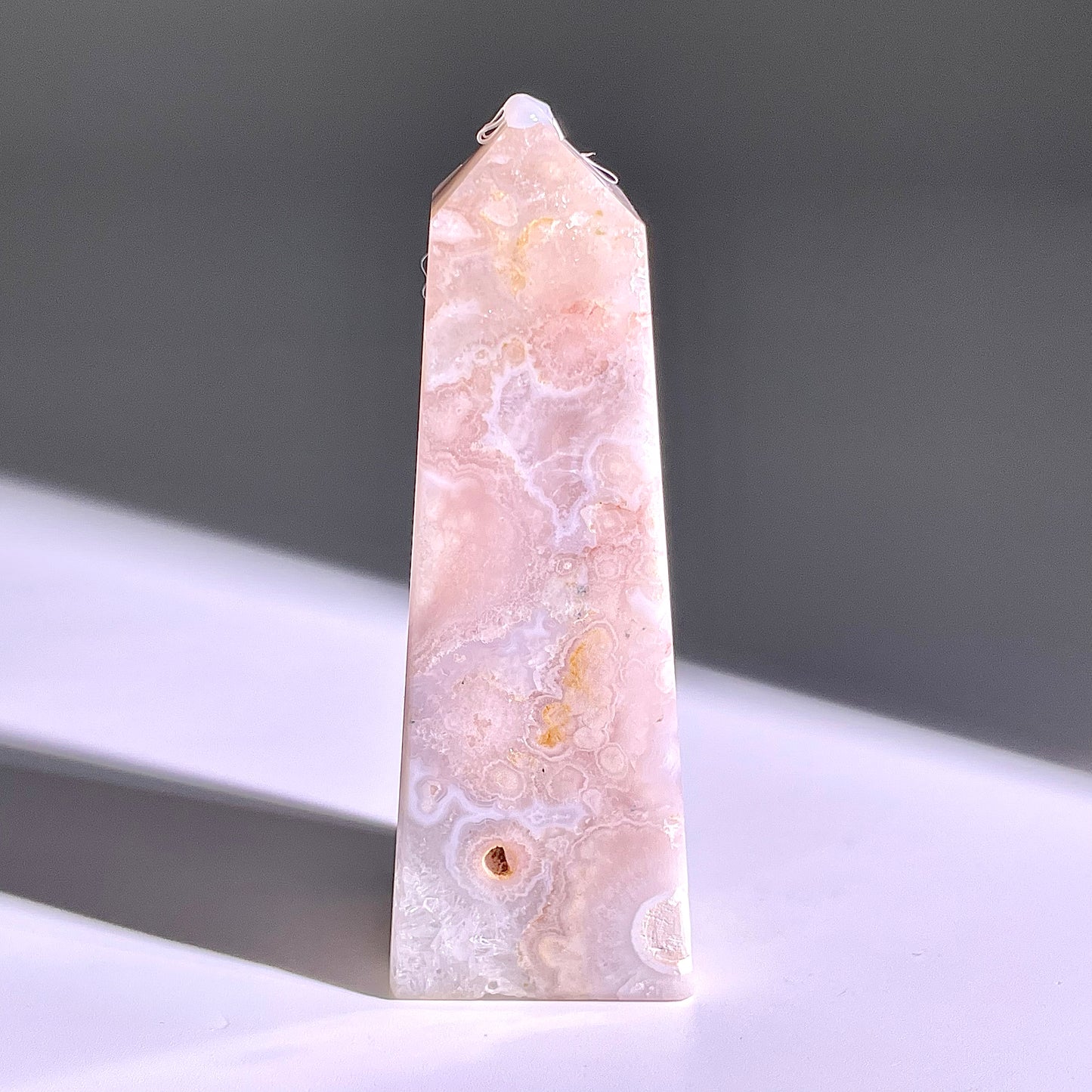 B357◇１点物◇桜瑪瑙 ピラー◇76×27×22mm◇天然石・鉱物・パワーストーン