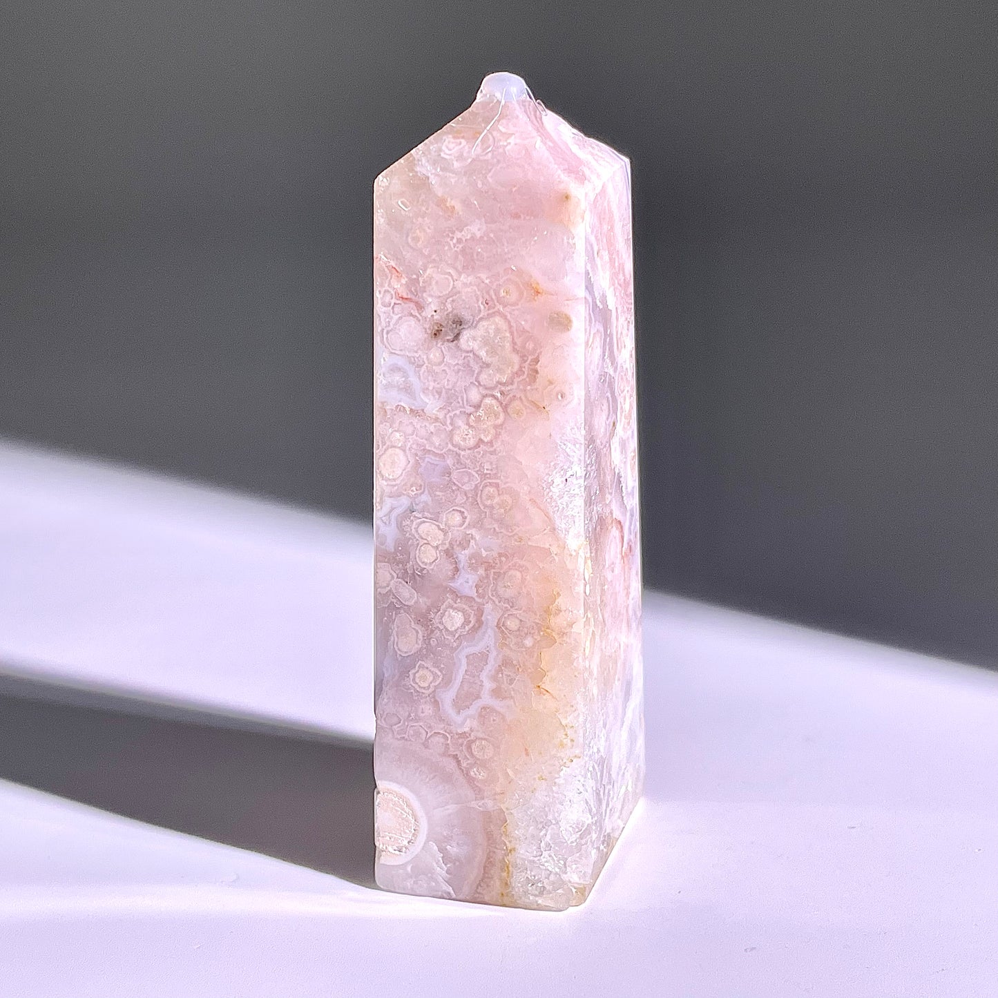 B357◇１点物◇桜瑪瑙 ピラー◇76×27×22mm◇天然石・鉱物・パワーストーン