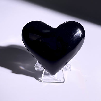 B373◇１点物◇レインボーオブシディアン  ハート◇39×51×21mm◇天然石・鉱物・パワーストーン