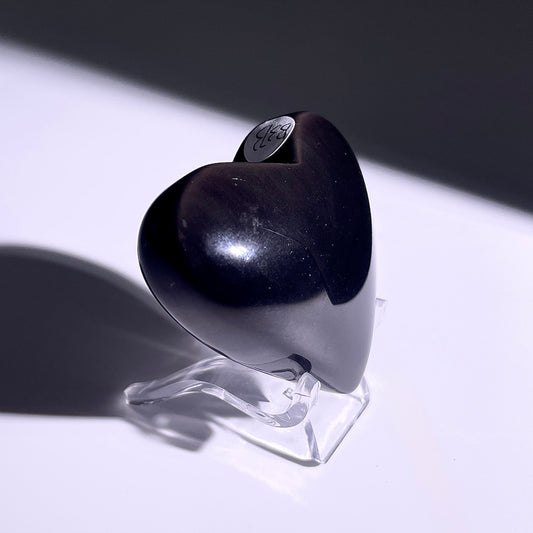 B373◇１点物◇レインボーオブシディアン  ハート◇39×51×21mm◇天然石・鉱物・パワーストーン