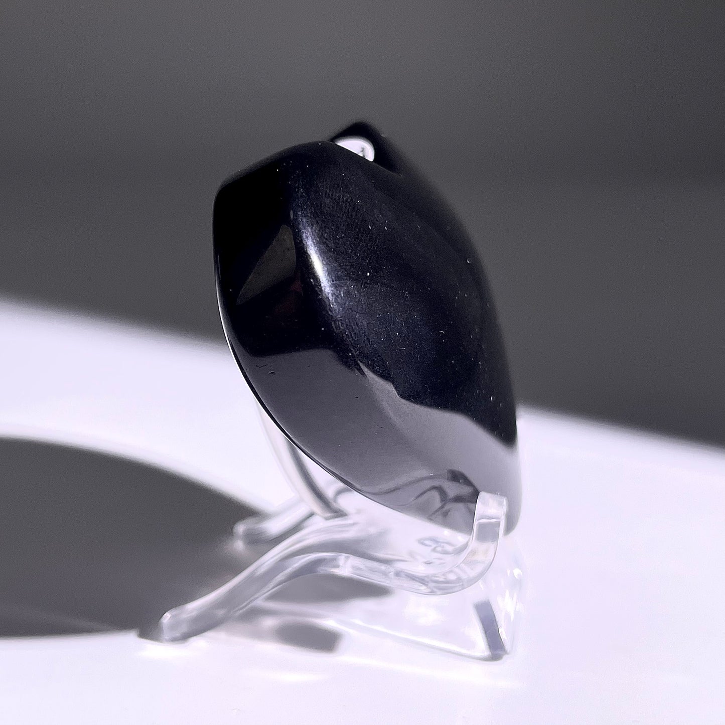 B375◇１点物◇ レインボーオブシディアン ハート◇41×54×22mm◇天然石・鉱物・パワーストーン