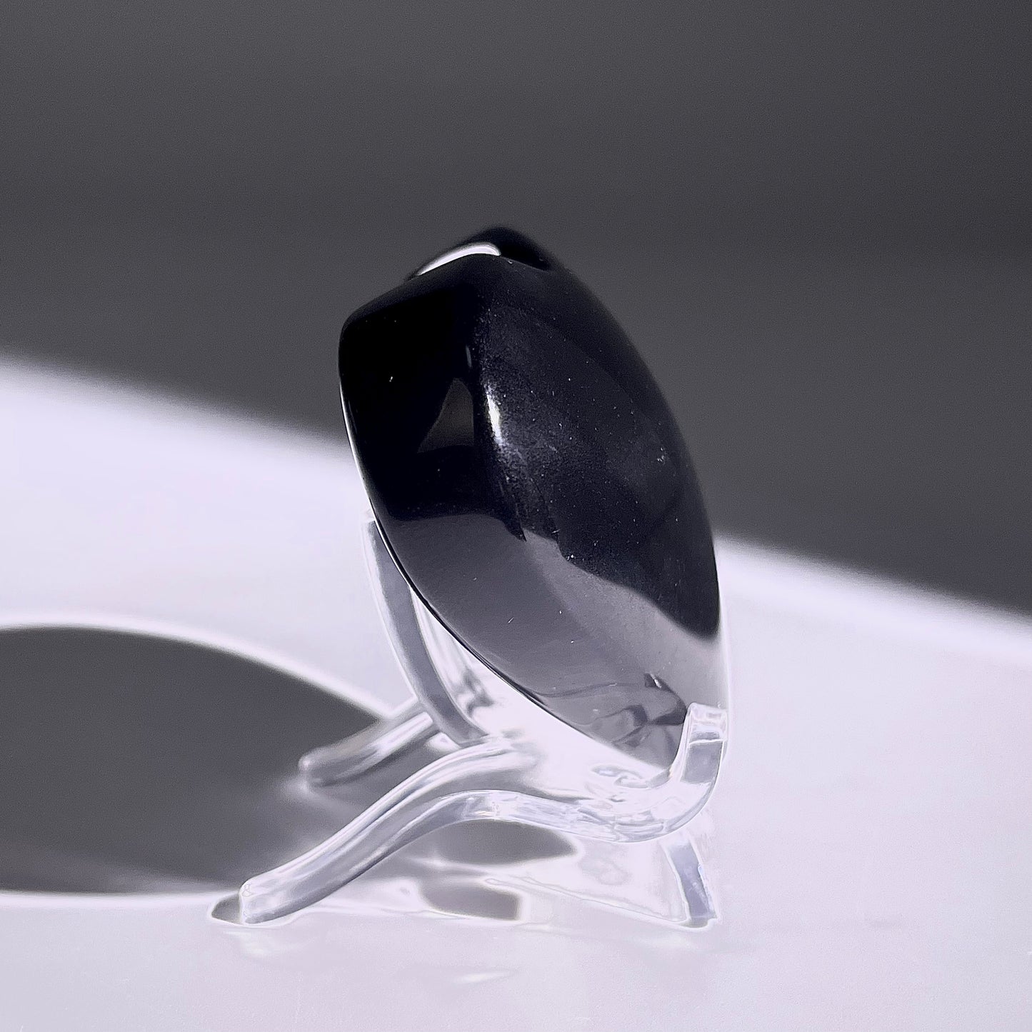 B376◇１点物◇ レインボーオブシディアン ハート◇42×54×21mm◇天然石・鉱物・パワーストーン