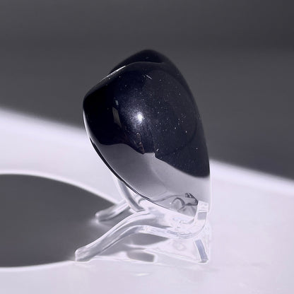 B377◇１点物◇ レインボーオブシディアン ハート◇44×60×23mm◇天然石・鉱物・パワーストーン