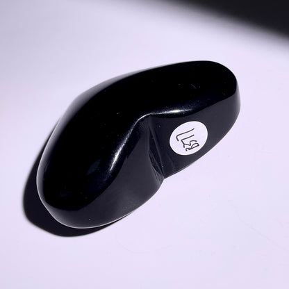 B377◇１点物◇ レインボーオブシディアン ハート◇44×60×23mm◇天然石・鉱物・パワーストーン