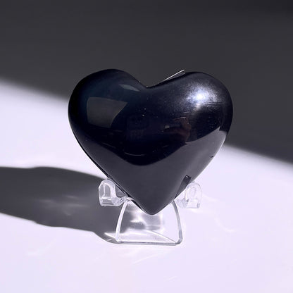 B378◇１点物◇レインボーオブシディアン ハート◇44×60×23mm◇天然石・鉱物・パワーストーン