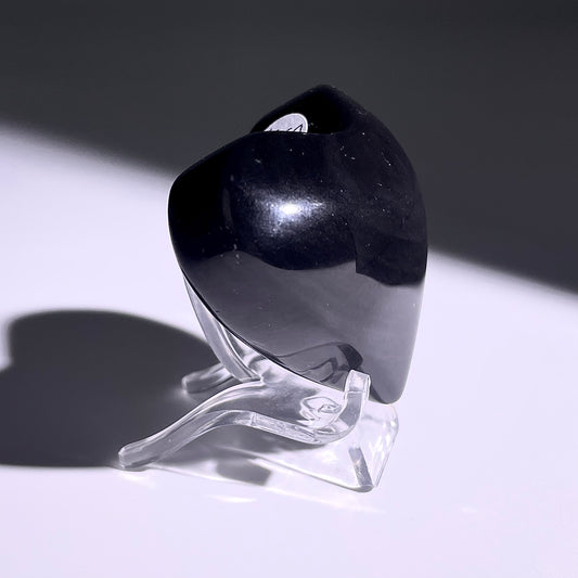 B379◇１点物◇レインボーオブシディアン ハート◇38×51×29mm◇天然石・鉱物・パワーストーン