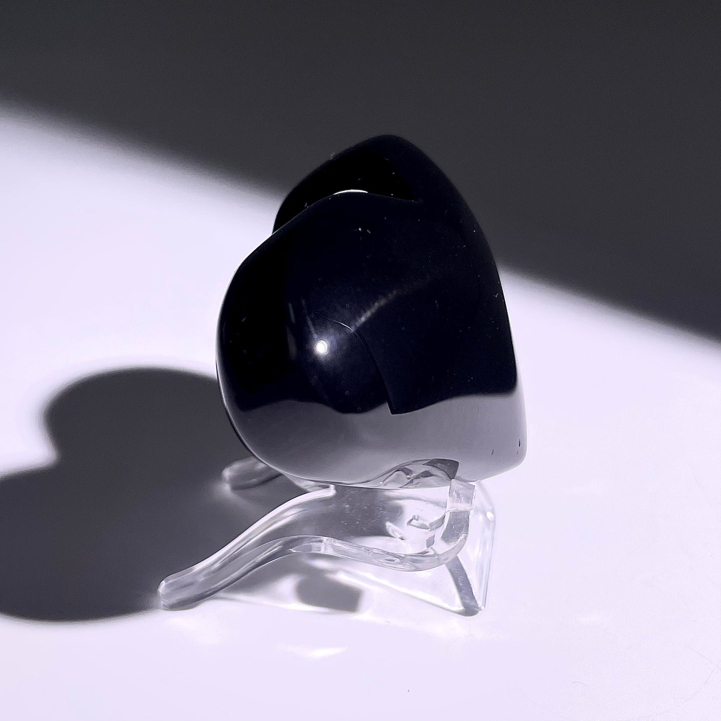 B381◇１点物◇レインボーオブシディアン ハート◇34×55×25mm◇天然石・鉱物・パワーストーン