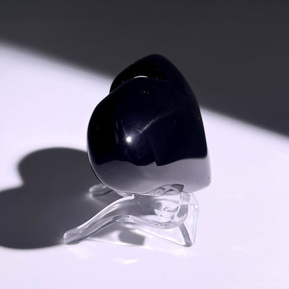 B381◇１点物◇レインボーオブシディアン ハート◇34×55×25mm◇天然石・鉱物・パワーストーン