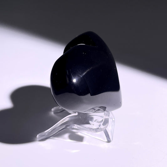 B381◇１点物◇レインボーオブシディアン ハート◇34×55×25mm◇天然石・鉱物・パワーストーン