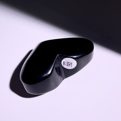 B381◇１点物◇レインボーオブシディアン ハート◇34×55×25mm◇天然石・鉱物・パワーストーン