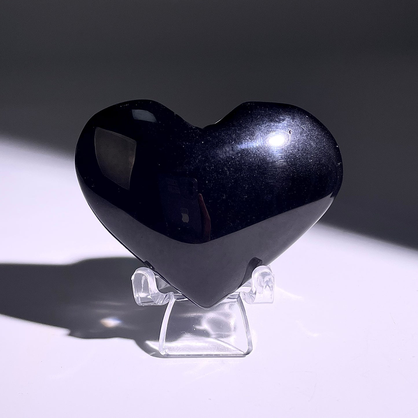 B382◇１点物◇レインボーオブシディアン ハート◇39×57×23mm◇天然石・鉱物・パワーストーン