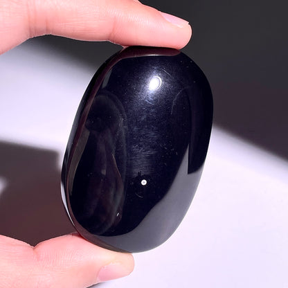 B384◇１点物◇レインボーオブシディアン パーム◇57×37×20mm◇天然石・鉱物・パワーストーン