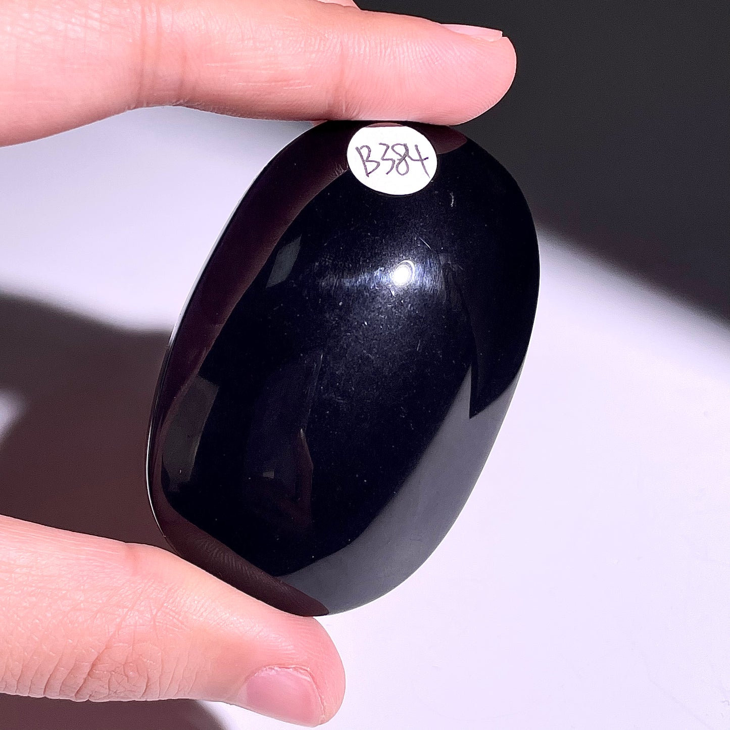 B384◇１点物◇レインボーオブシディアン パーム◇57×37×20mm◇天然石・鉱物・パワーストーン