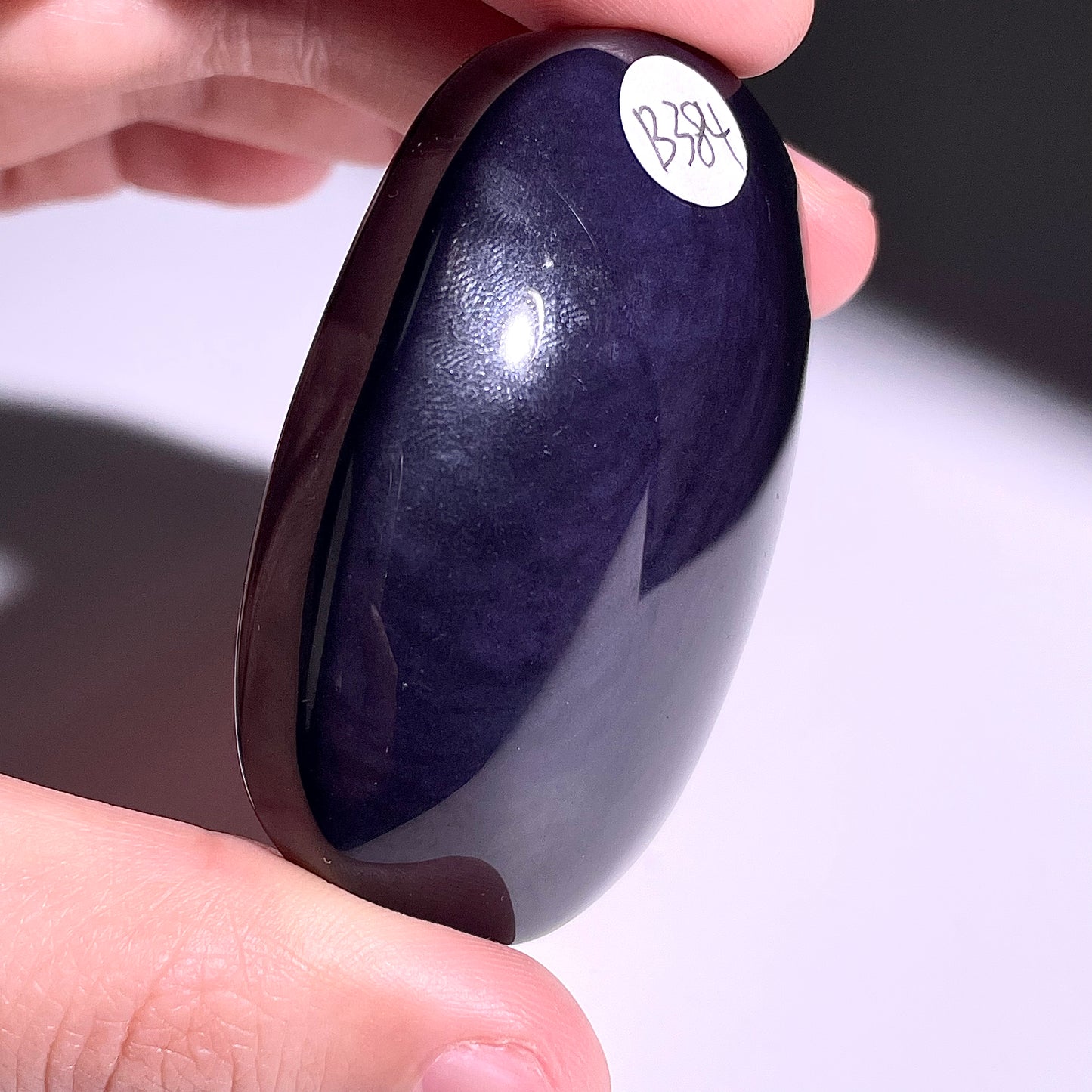 B384◇１点物◇レインボーオブシディアン パーム◇57×37×20mm◇天然石・鉱物・パワーストーン