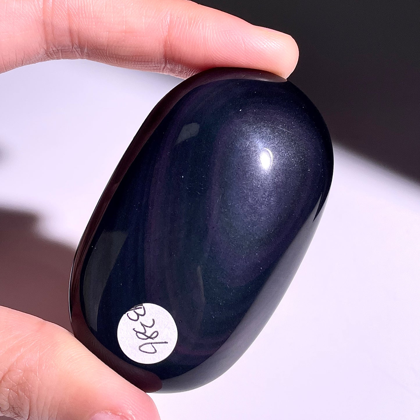 B386◇１点物◇レインボーオブシディアン  パーム◇60×36×18mm◇天然石・鉱物・パワーストーン