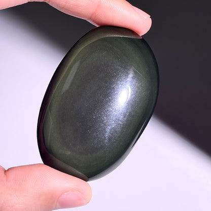 B387◇１点物◇レインボーオブシディアン  パーム◇55×35×15mm◇天然石・鉱物・パワーストーン