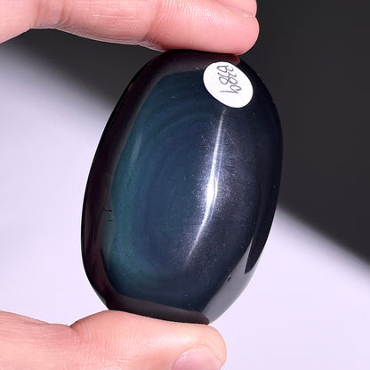 B389◇１点物◇レインボーオブシディアン  パーム◇54×36×19mm◇天然石・鉱物・パワーストーン