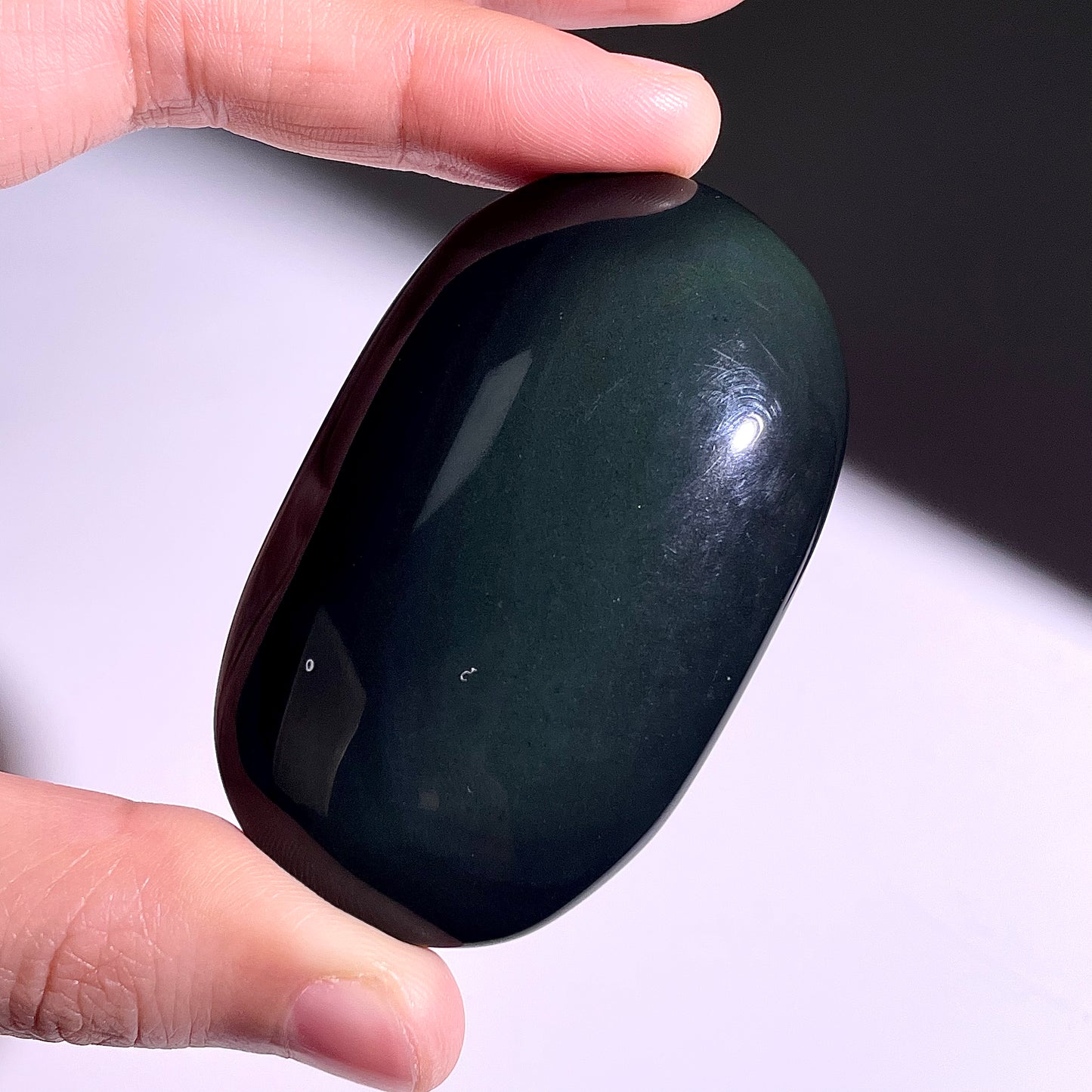 B390◇１点物◇レインボーオブシディアン  パーム◇61×37×21mm◇天然石・鉱物・パワーストーン