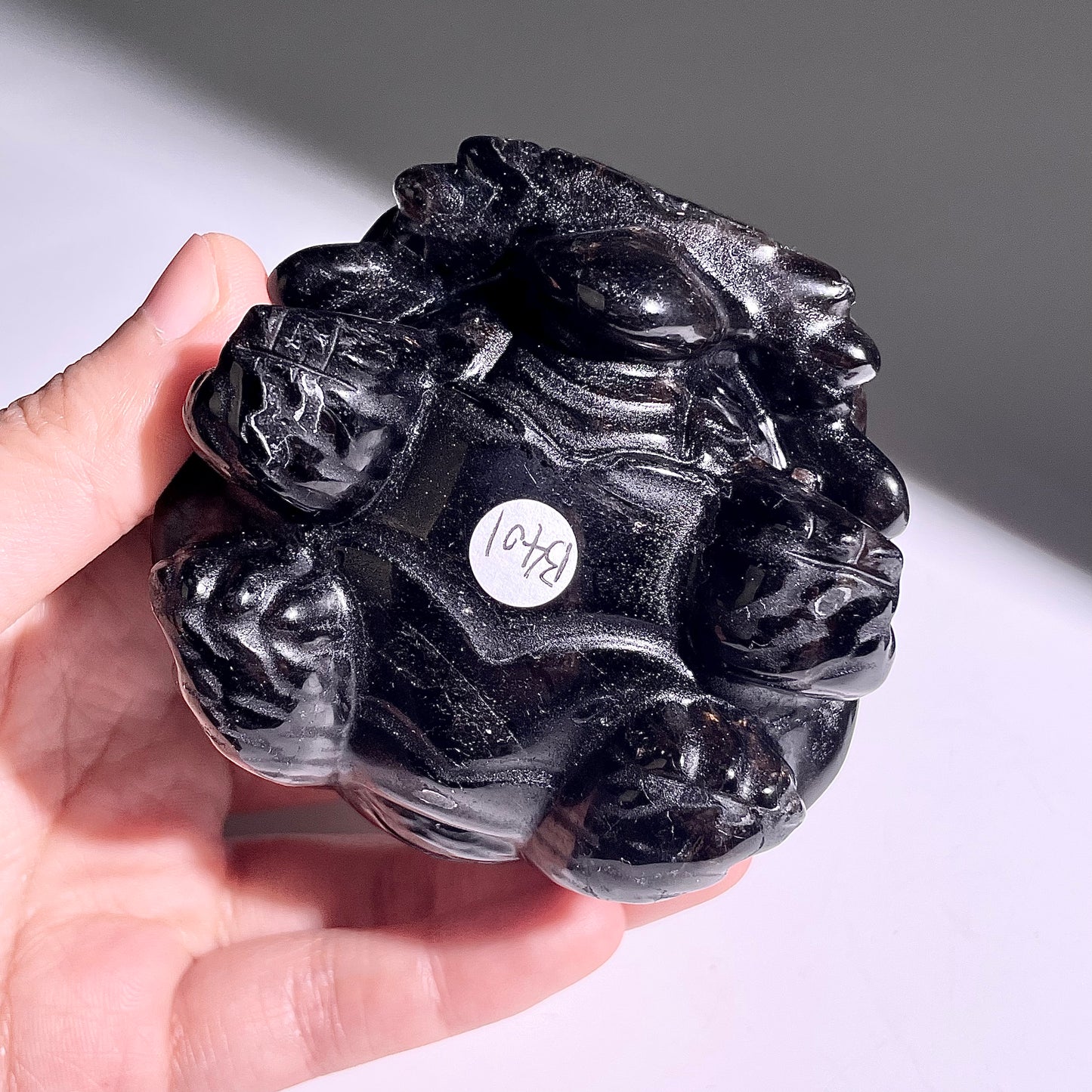 B401◇１点物◇モリオン  竜亀◇78×72×48mm◇天然石・鉱物・パワーストーン