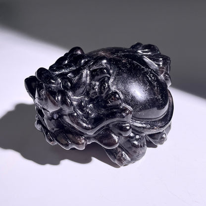 B402◇１点物◇モリオン  竜亀◇80×69×47mm◇天然石・鉱物・パワーストーン