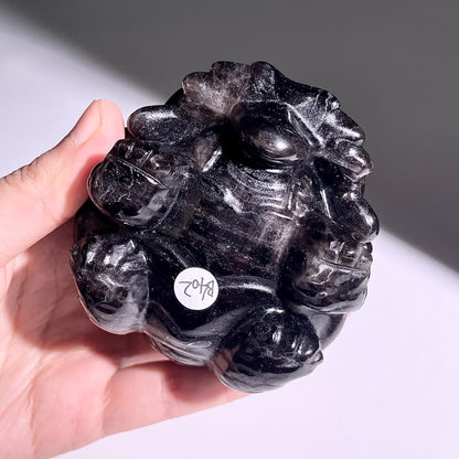 B402◇１点物◇モリオン  竜亀◇80×69×47mm◇天然石・鉱物・パワーストーン