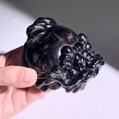 B402◇１点物◇モリオン  竜亀◇80×69×47mm◇天然石・鉱物・パワーストーン