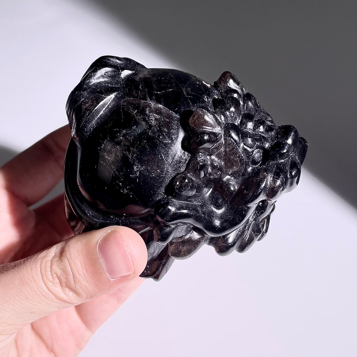 B404◇１点物◇モリオン  竜亀◇74×62×50mm◇天然石・鉱物・パワーストーン