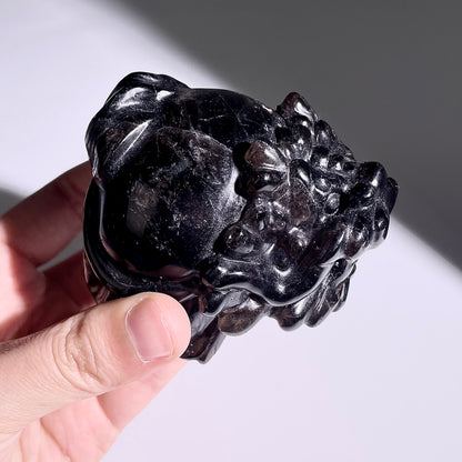 B404◇１点物◇モリオン  竜亀◇74×62×50mm◇天然石・鉱物・パワーストーン