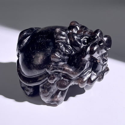 B406◇１点物◇モリオン  竜亀◇90×74×55mm◇天然石・鉱物・パワーストーン