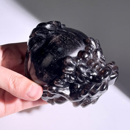 B406◇１点物◇モリオン  竜亀◇90×74×55mm◇天然石・鉱物・パワーストーン