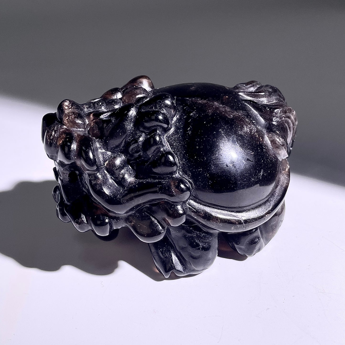 B407◇１点物◇モリオン  竜亀◇83×65×54mm◇天然石・鉱物・パワーストーン