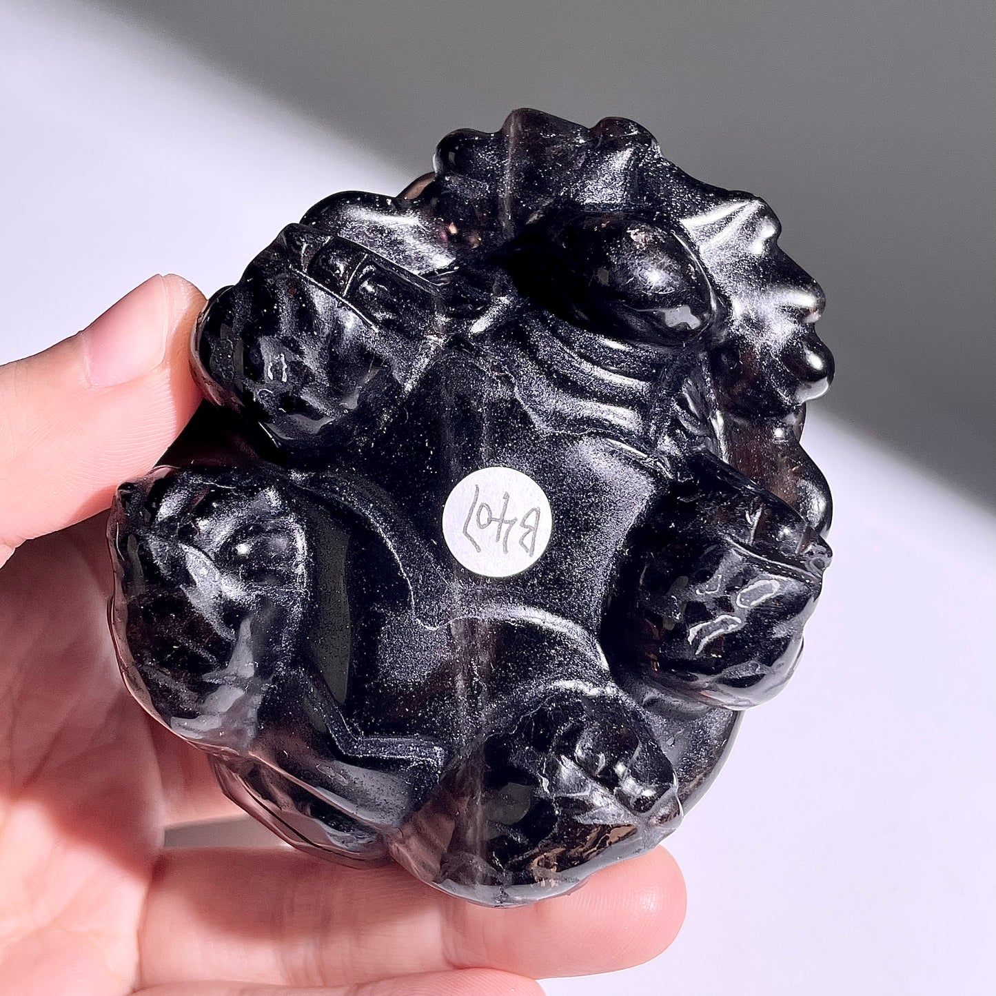 B407◇１点物◇モリオン  竜亀◇83×65×54mm◇天然石・鉱物・パワーストーン