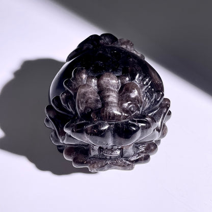 B408◇１点物◇モリオン  竜亀◇85×74×63mm◇天然石・鉱物・パワーストーン