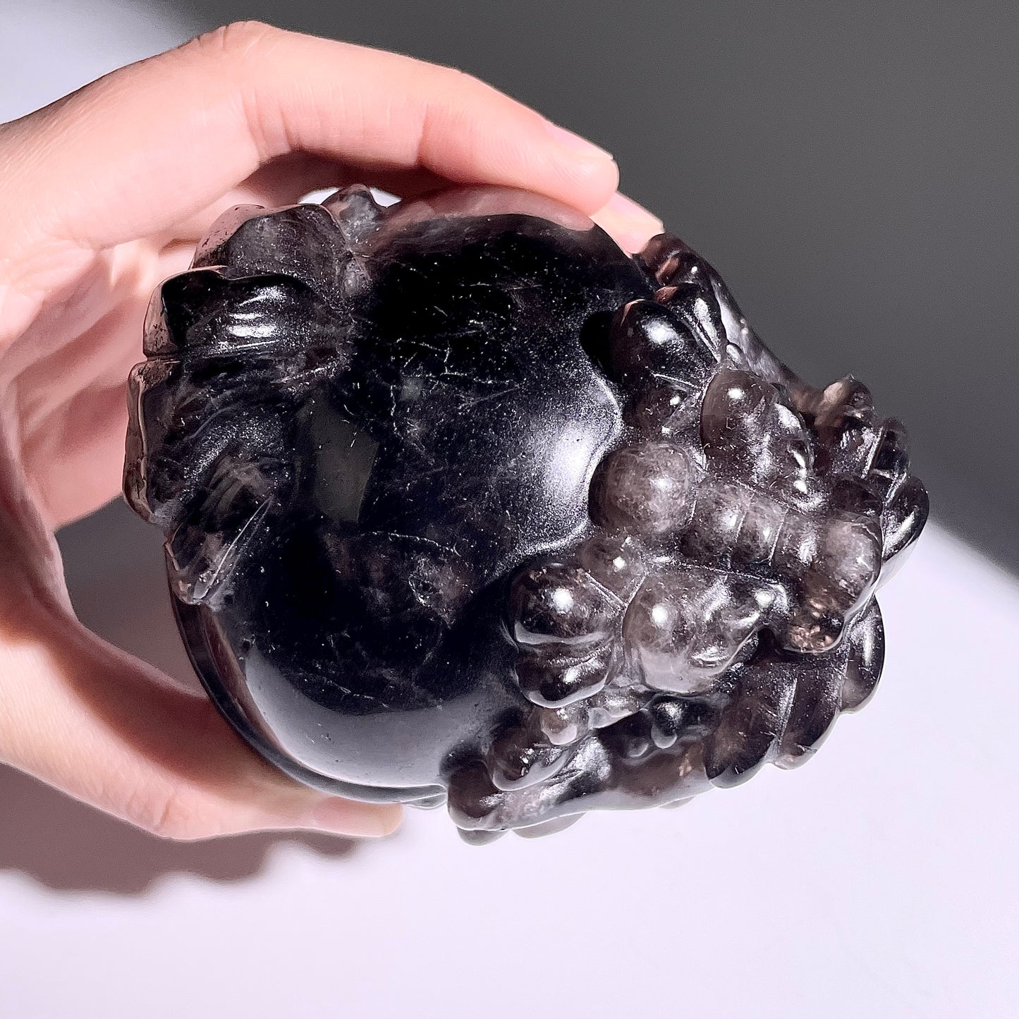 B408◇１点物◇モリオン  竜亀◇85×74×63mm◇天然石・鉱物・パワーストーン