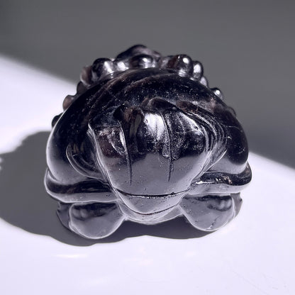 B409◇１点物◇モリオン  竜亀◇73×66×48mm◇天然石・鉱物・パワーストーン