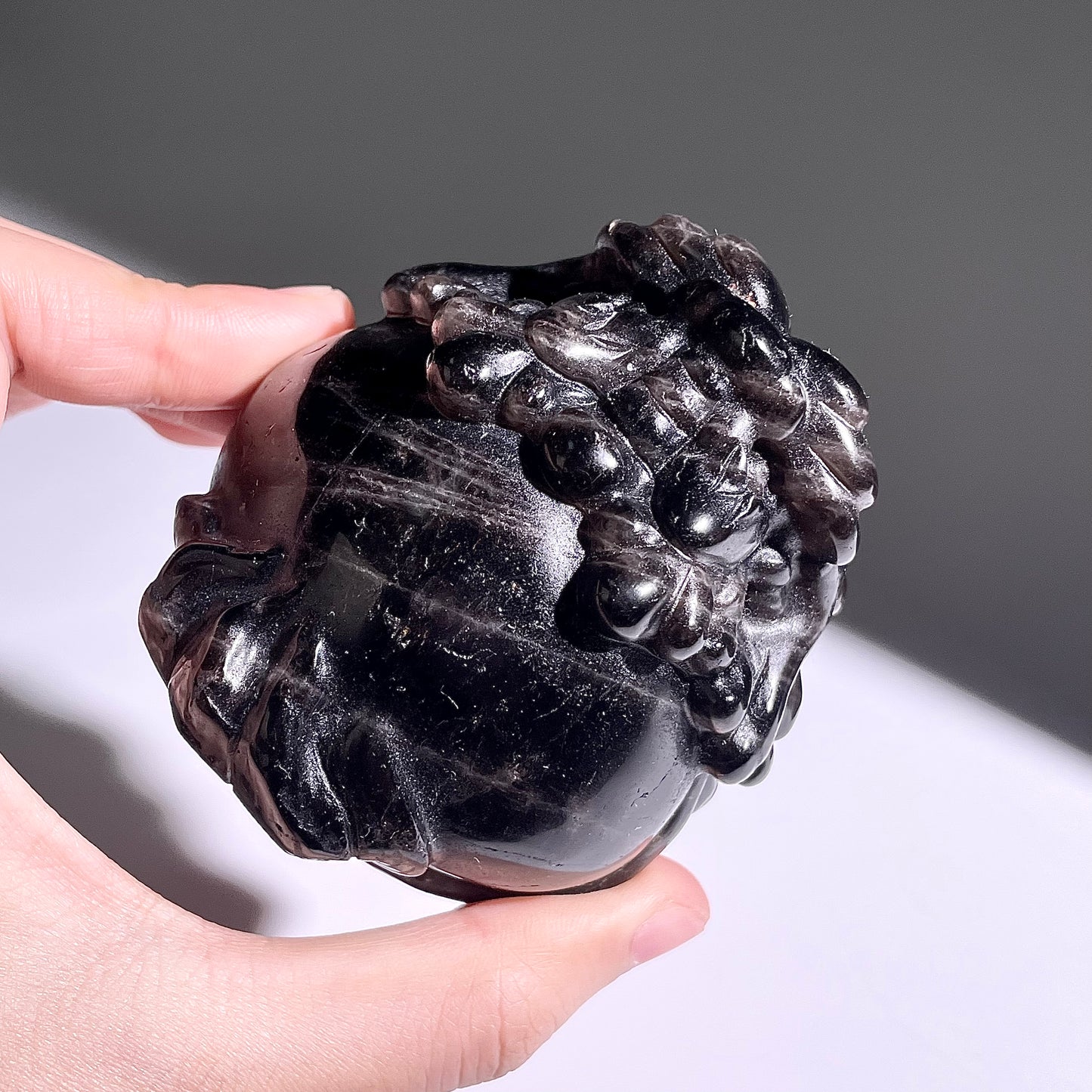 B409◇１点物◇モリオン  竜亀◇73×66×48mm◇天然石・鉱物・パワーストーン