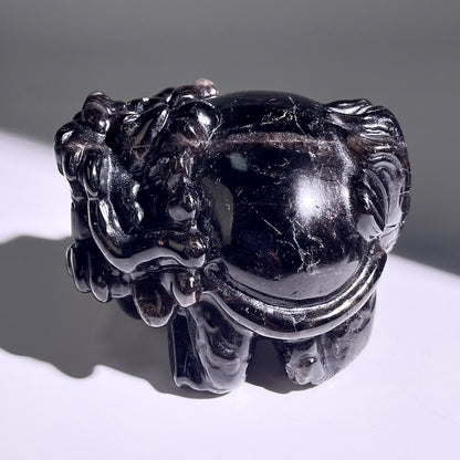 B410◇１点物◇モリオン  竜亀◇84×76×59mm◇天然石・鉱物・パワーストーン