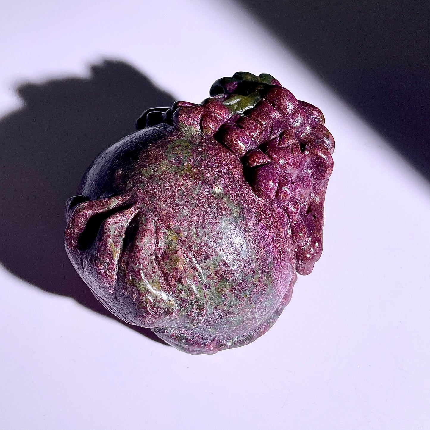 B413◇１点物◇ルビーインゾイサイト  竜亀◇69×63×46mm◇天然石・鉱物・パワーストーン