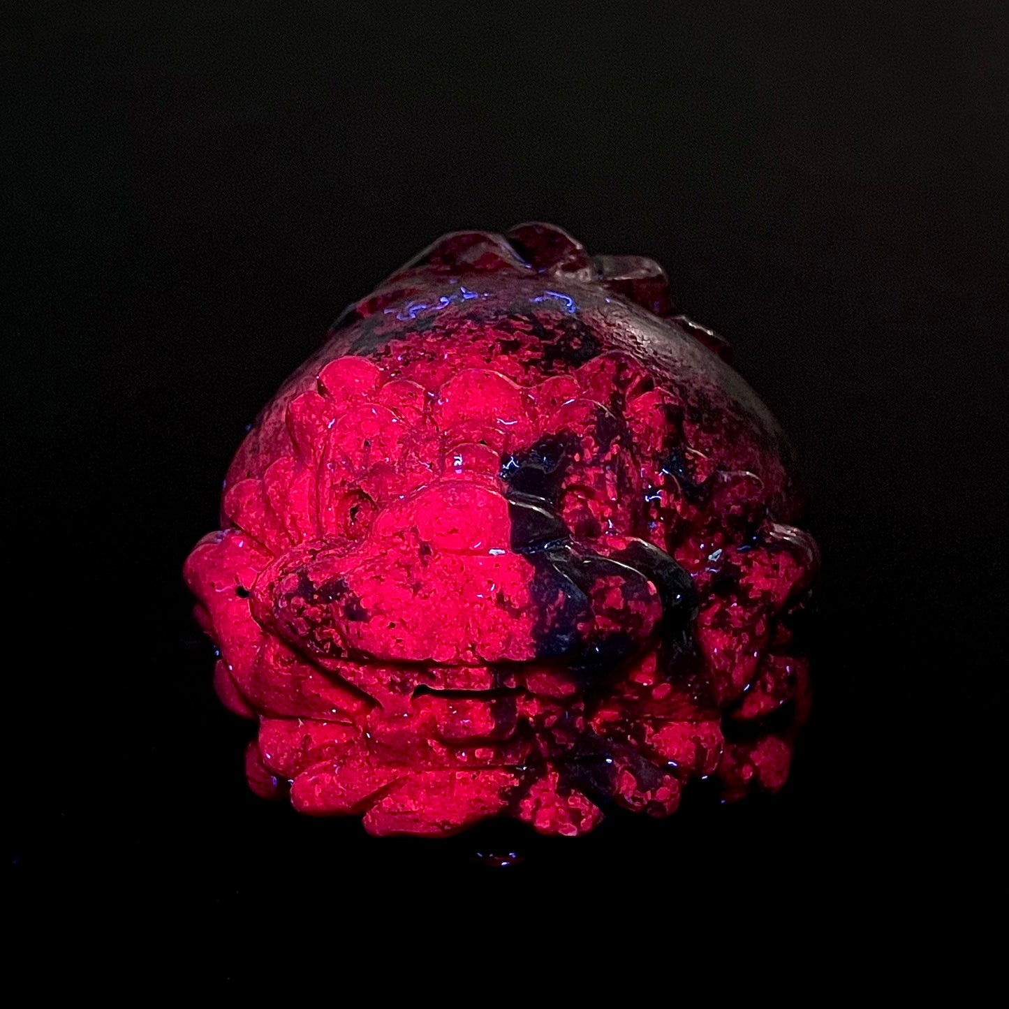 B413◇１点物◇ルビーインゾイサイト  竜亀◇69×63×46mm◇天然石・鉱物・パワーストーン