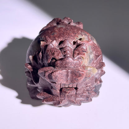 B418◇１点物◇ルビーインゾイサイト  竜亀◇80×70×56mm◇天然石・鉱物・パワーストーン