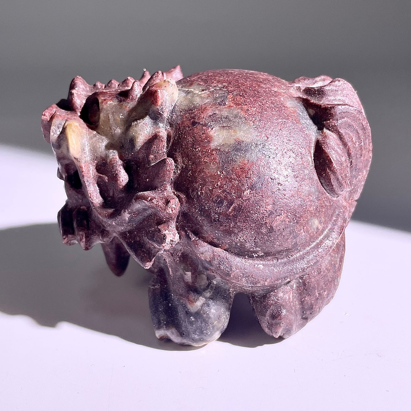 B418◇１点物◇ルビーインゾイサイト  竜亀◇80×70×56mm◇天然石・鉱物・パワーストーン