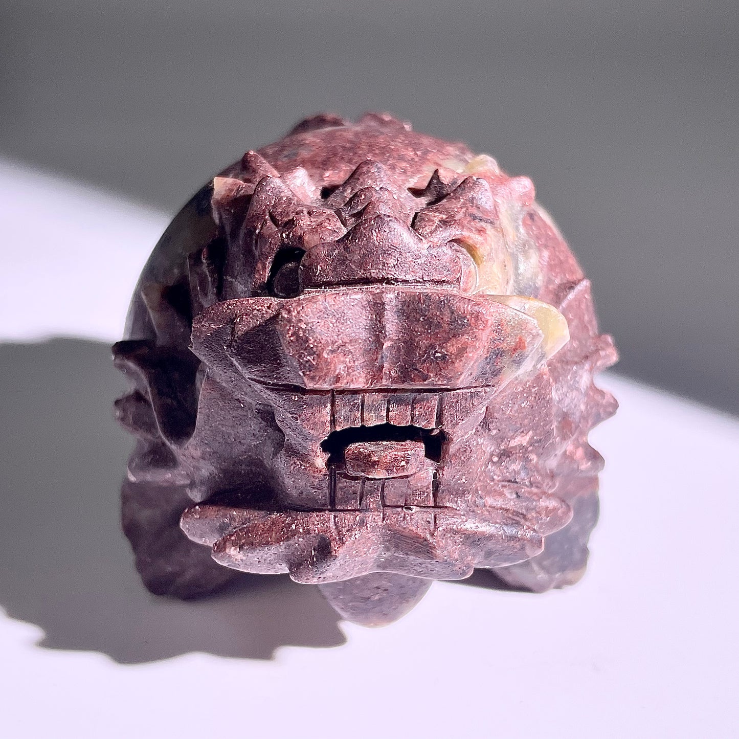 B418◇１点物◇ルビーインゾイサイト  竜亀◇80×70×56mm◇天然石・鉱物・パワーストーン