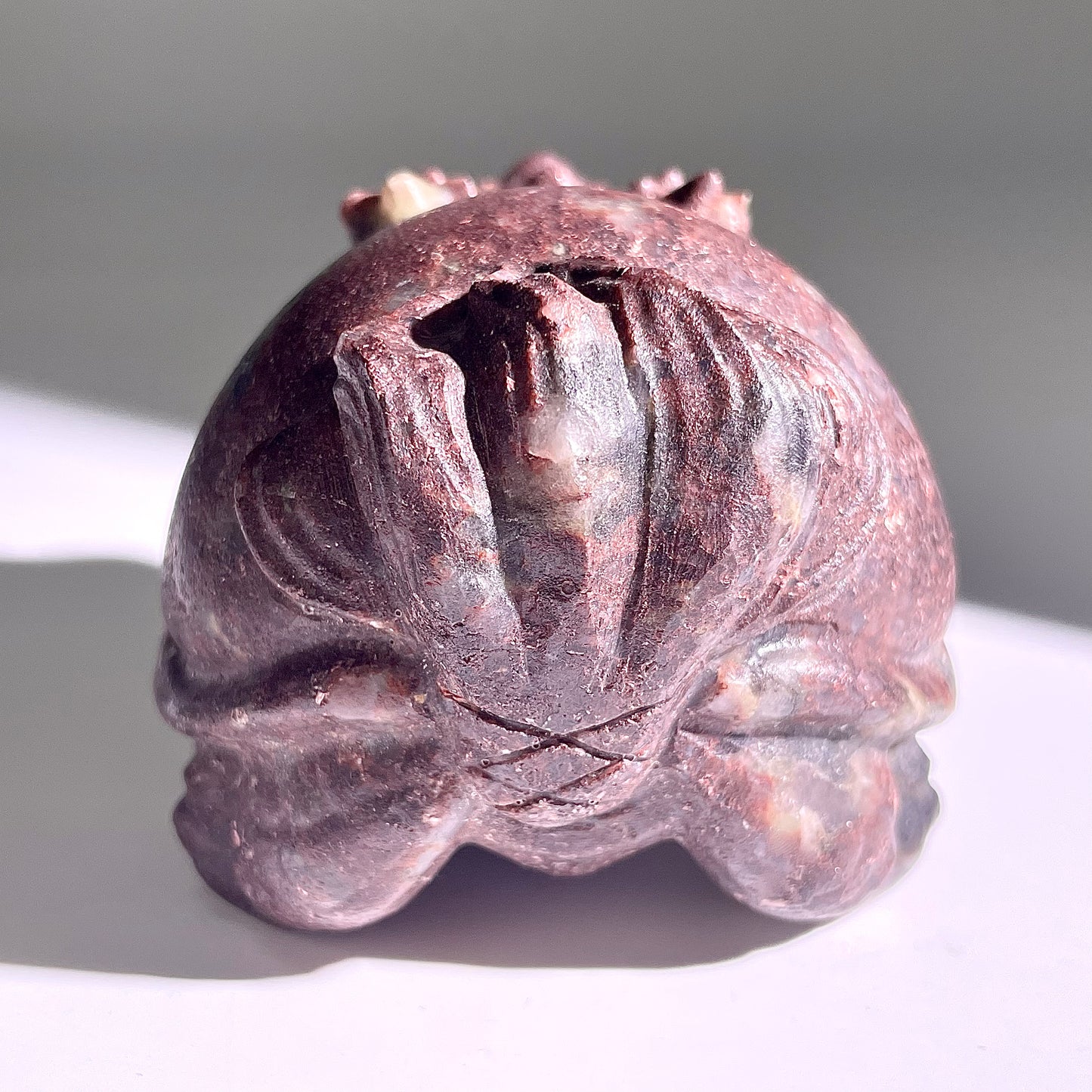 B418◇１点物◇ルビーインゾイサイト  竜亀◇80×70×56mm◇天然石・鉱物・パワーストーン