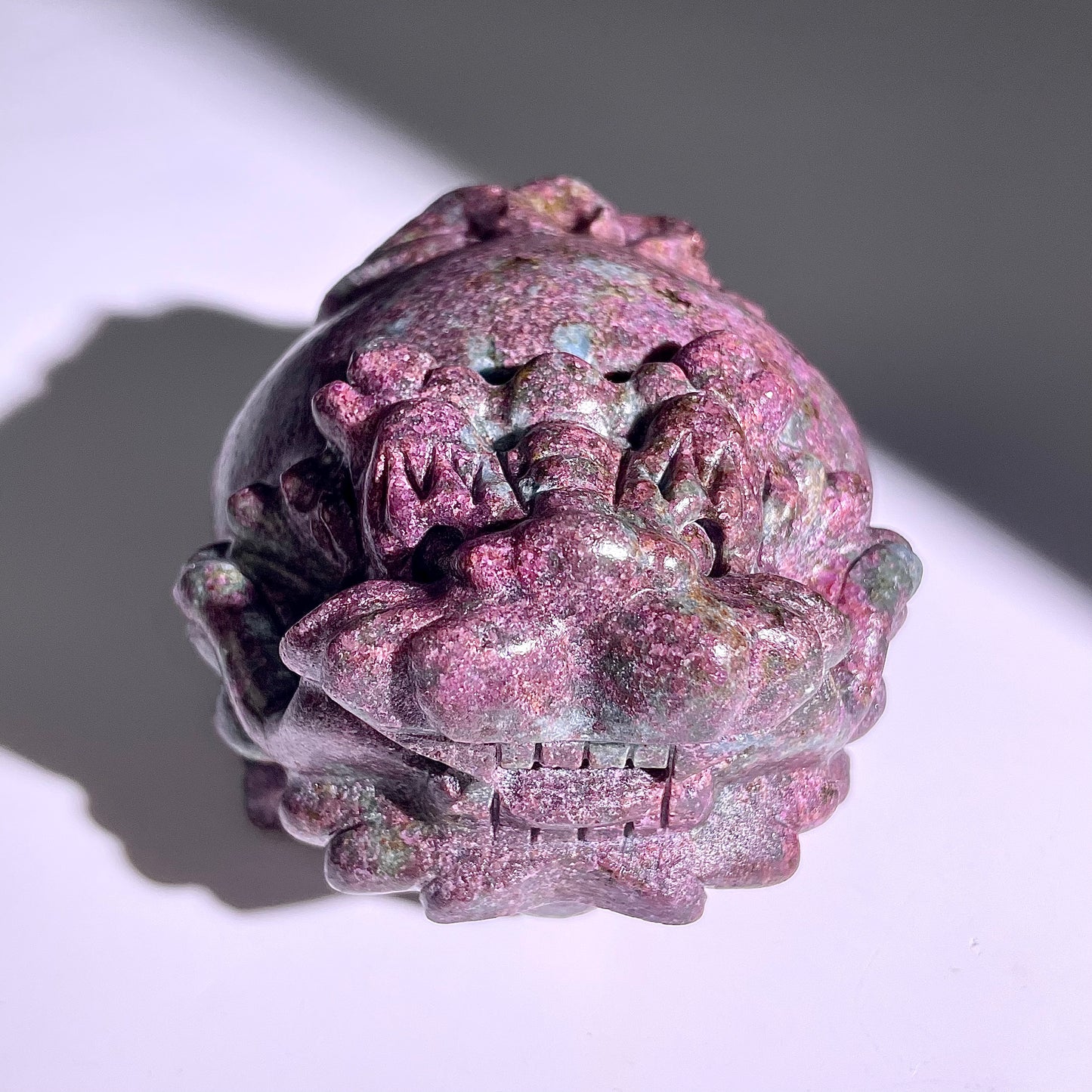 B419◇１点物◇ルビーインゾイサイト  竜亀◇101×90×66mm◇天然石・鉱物・パワーストーン