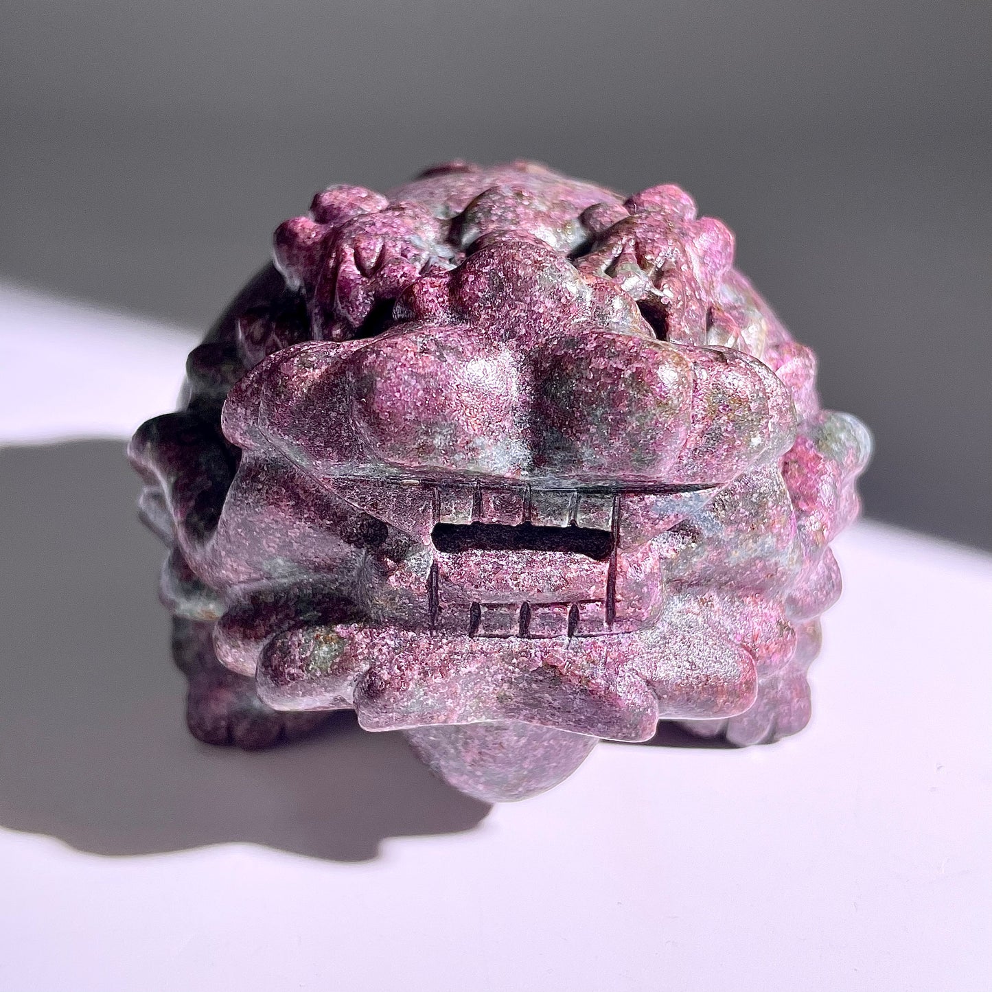 B419◇１点物◇ルビーインゾイサイト  竜亀◇101×90×66mm◇天然石・鉱物・パワーストーン