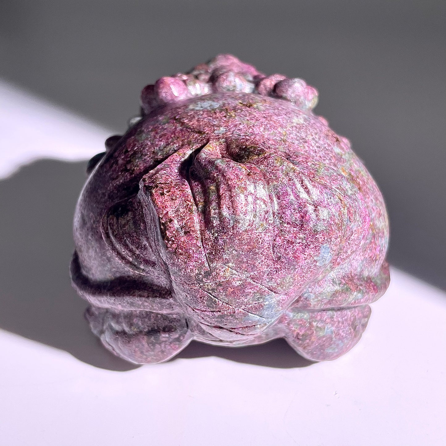 B419◇１点物◇ルビーインゾイサイト  竜亀◇101×90×66mm◇天然石・鉱物・パワーストーン